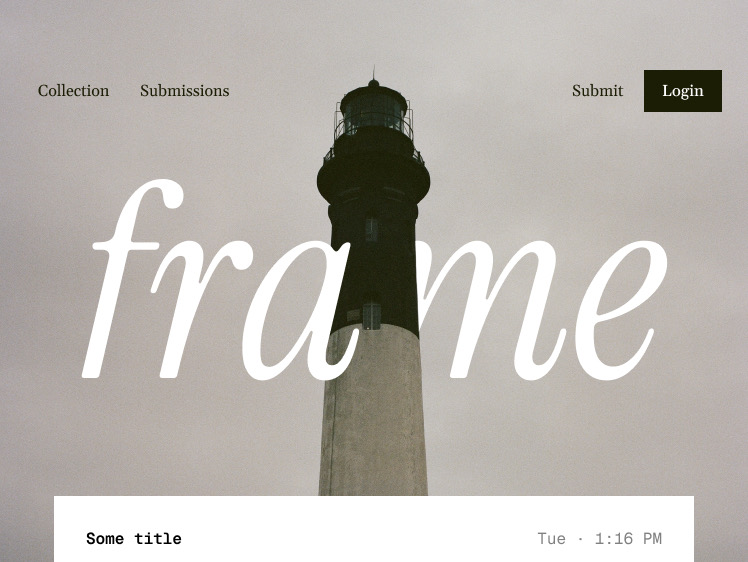 Frame app screenshot